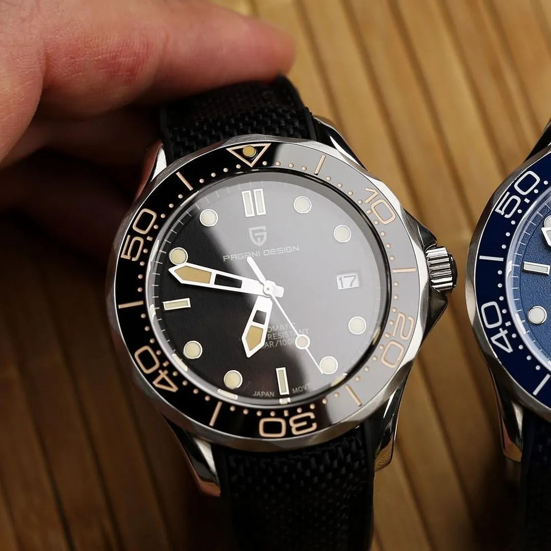 PAGANI DESIGN Men's Mechanical Watches Luxury Automatic Watch For Men Luminous Diving Steel Watch Japan NH35 Wristwatch 2024 New